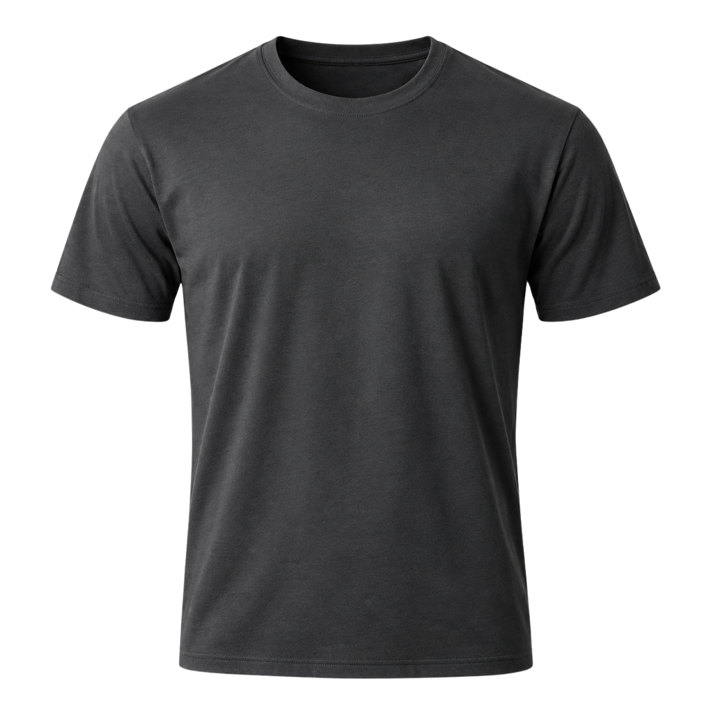 Premium Cotton Crew-Neck T-Shirt – Charcoal | Kolldruns