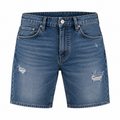 Premium Washed Denim Shorts – Mid Blue | Kolldruns