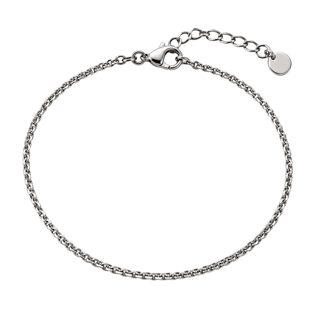 Fine Stainless Steel Chain Bracelet – Silver | Kolldruns