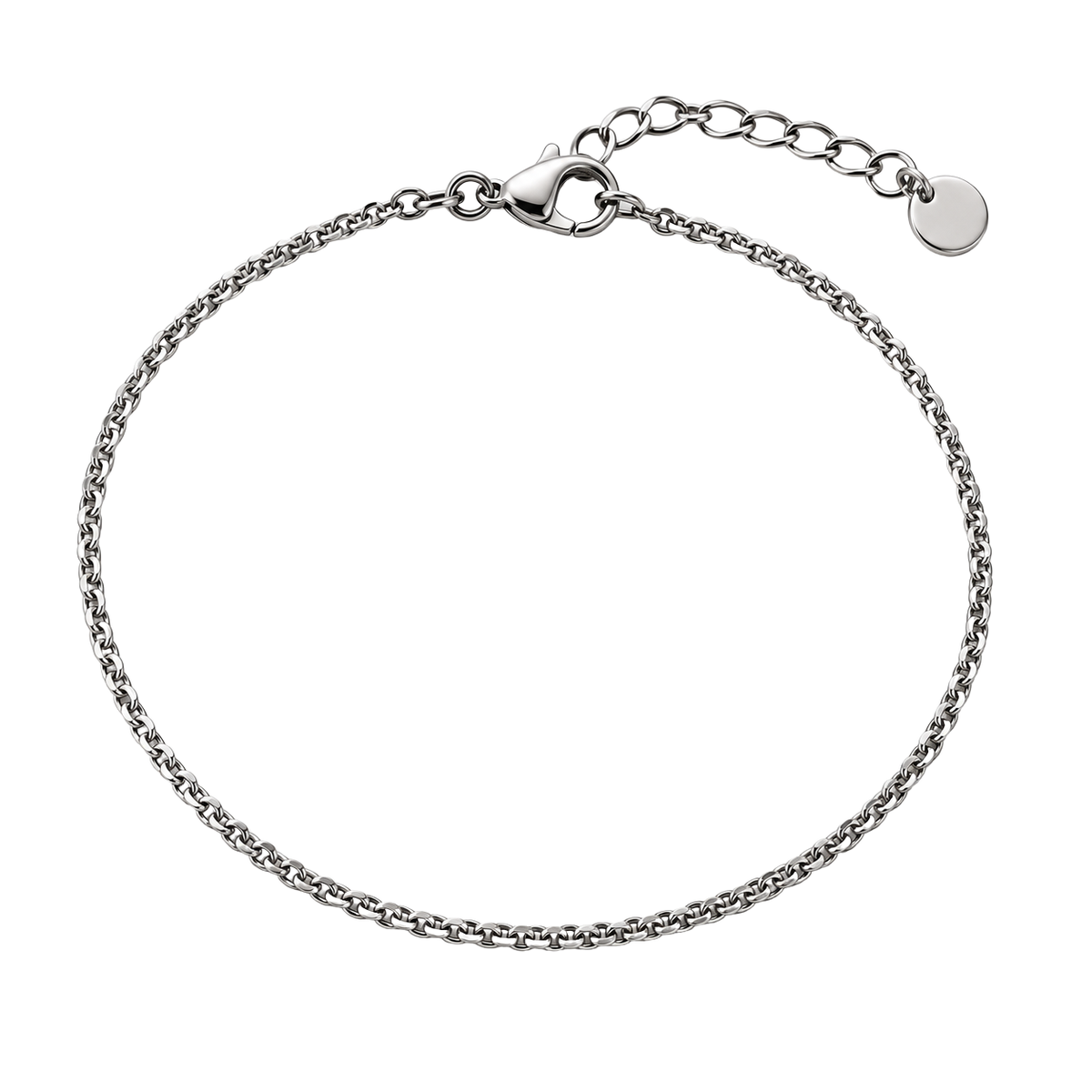 Fine Stainless Steel Chain Bracelet – Silver | Kolldruns
