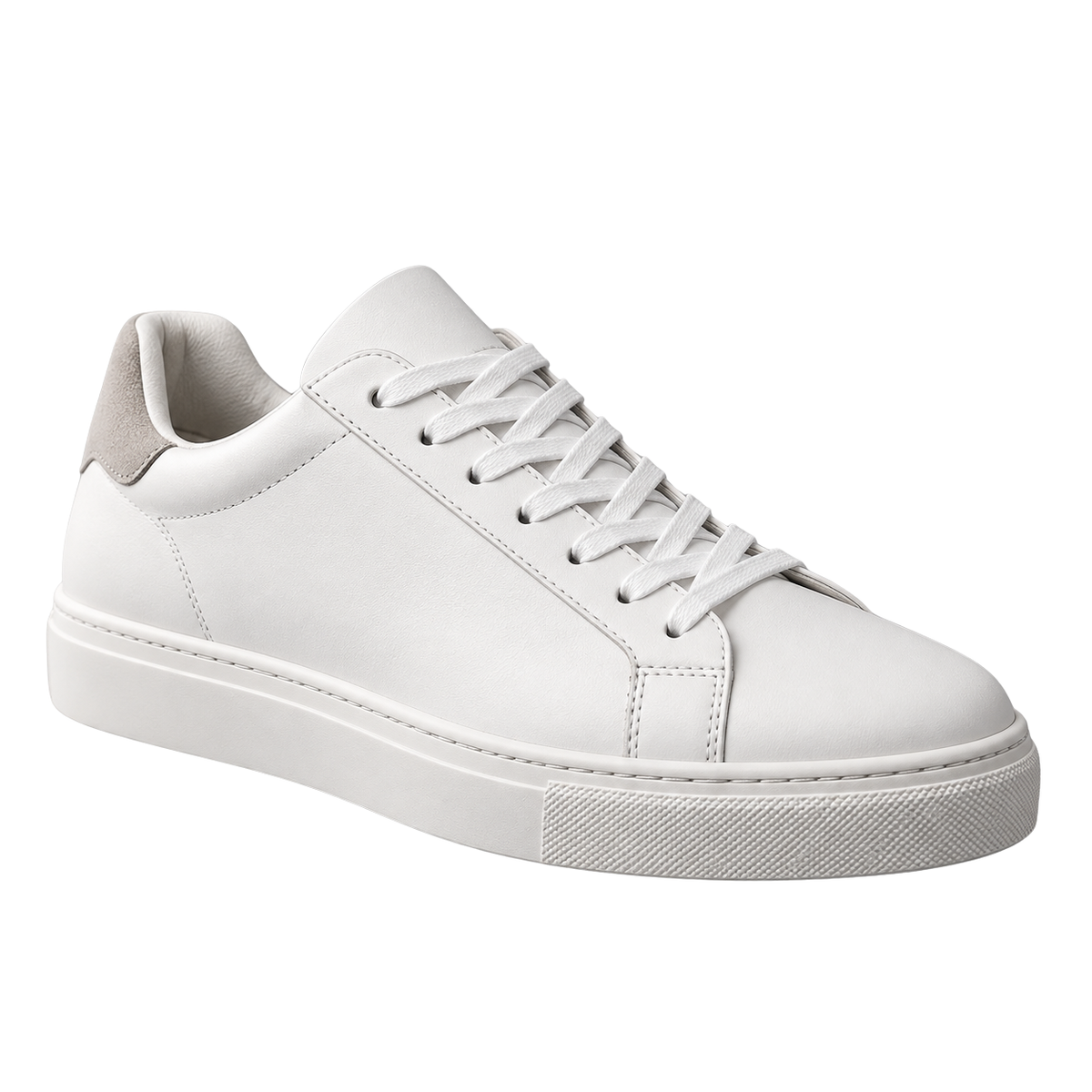Premium Leather Low-Top Trainers – White | Kolldruns