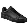 Premium Leather Low-Top Trainers – Black | Kolldruns