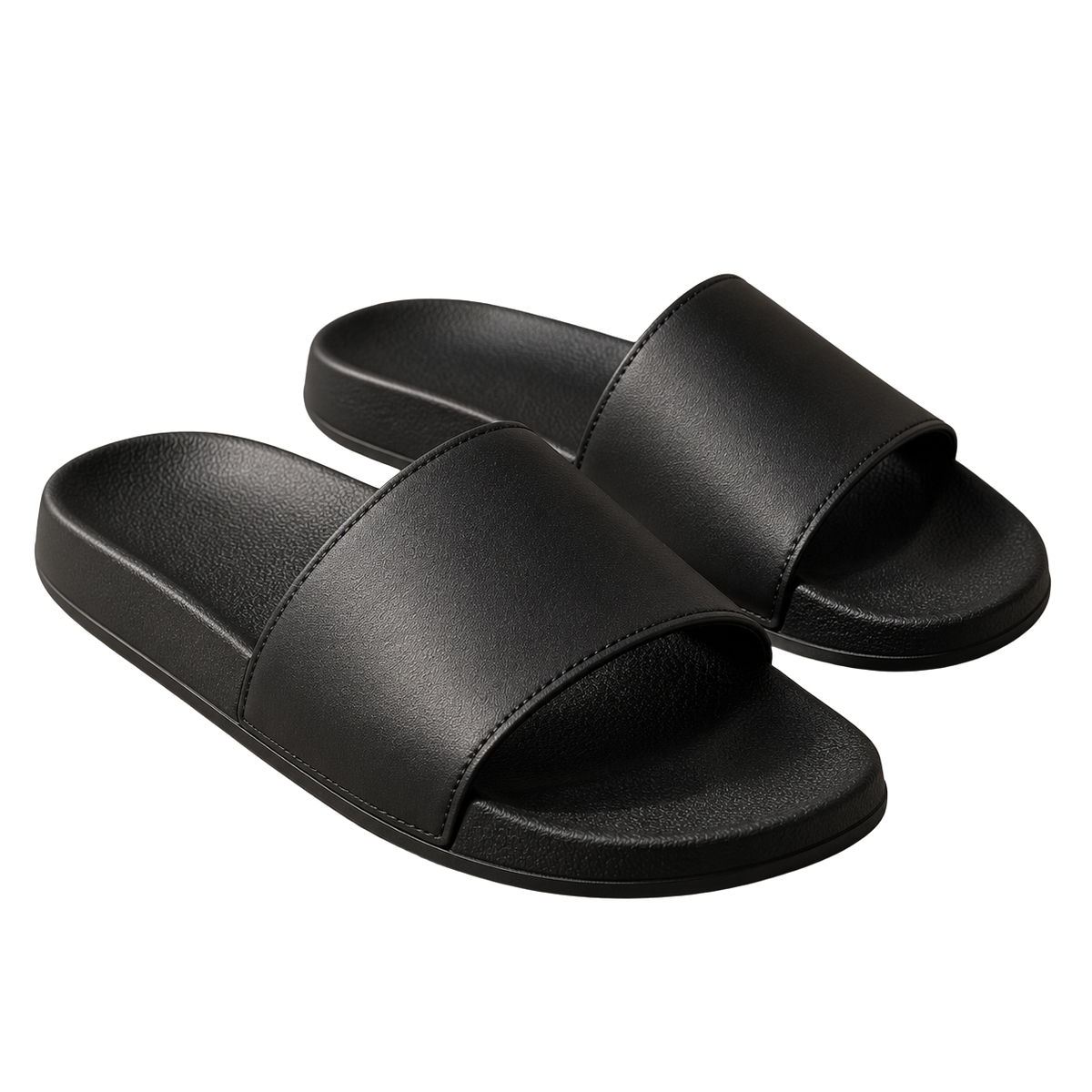 Premium Minimalist Slide Sandals – Black | Kolldruns
