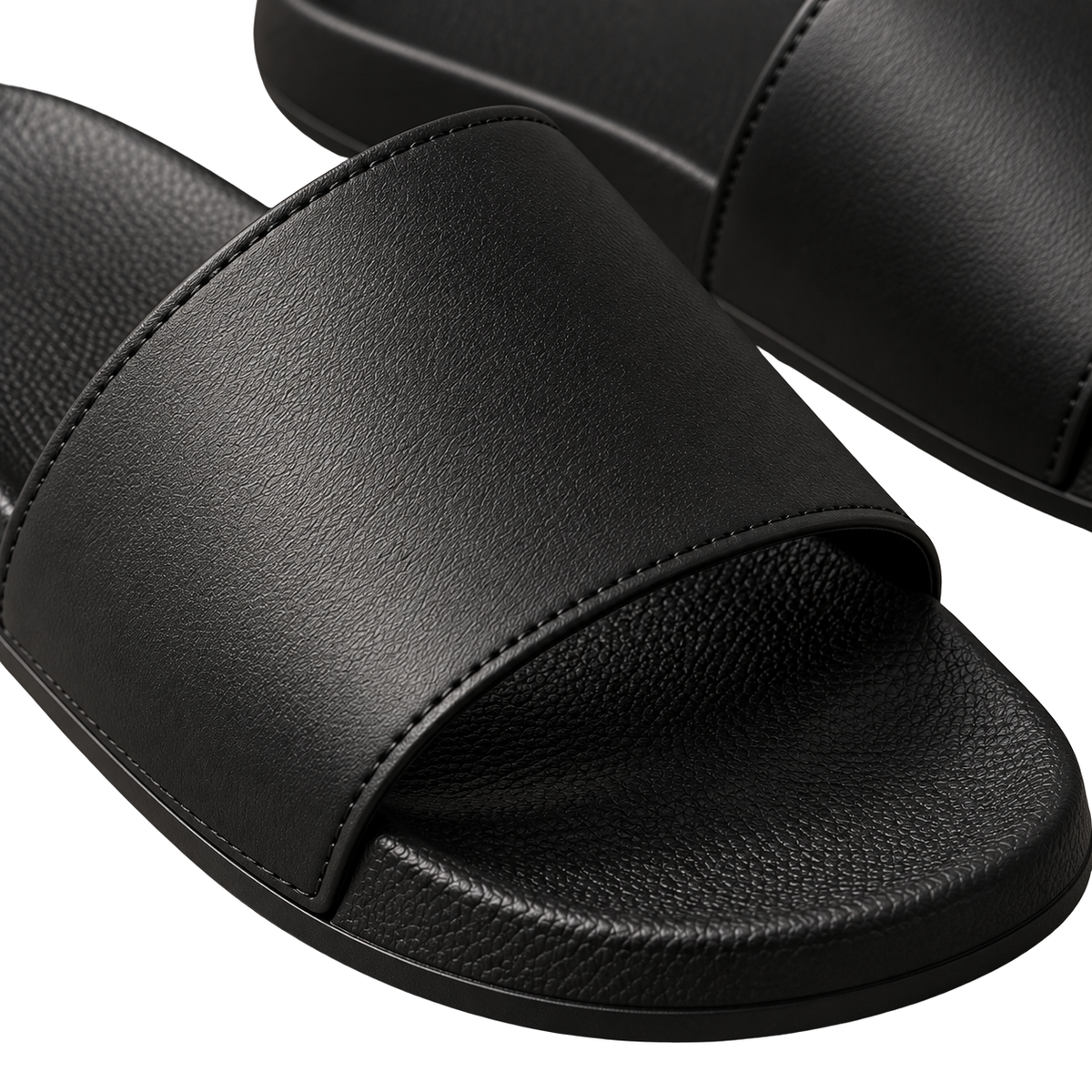 Premium Minimalist Slide Sandals – Black | Kolldruns