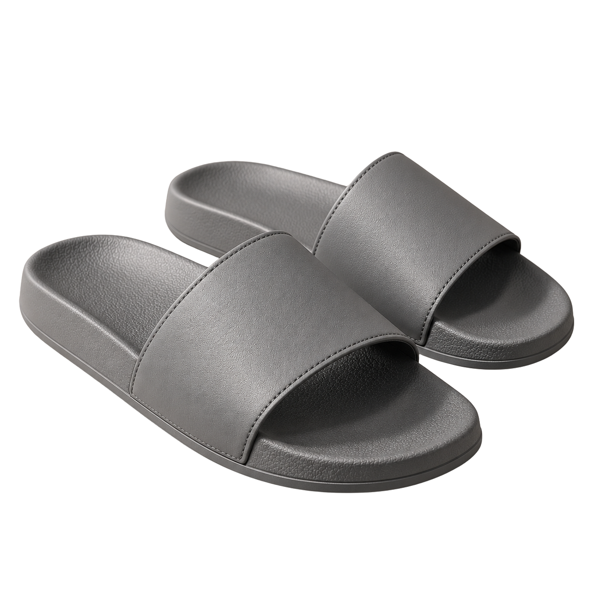 Premium Minimalist Slide Sandals – Charcoal Grey | Kolldruns