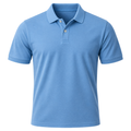 Premium Piqué Cotton Polo Shirt – Cyan | Kolldruns