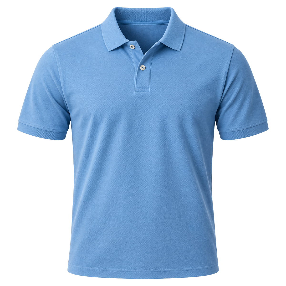 Premium Piqué Cotton Polo Shirt – Cyan | Kolldruns