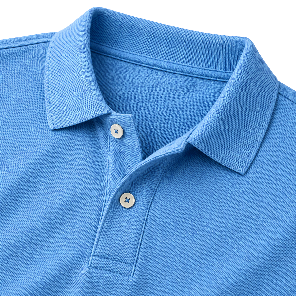 Premium Piqué Cotton Polo Shirt – Cyan | Kolldruns