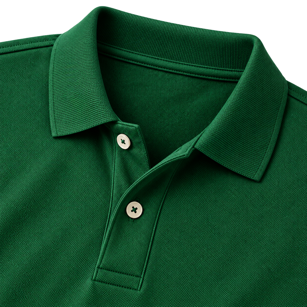 Premium Piqué Cotton Polo Shirt – Forest Green | Kolldruns